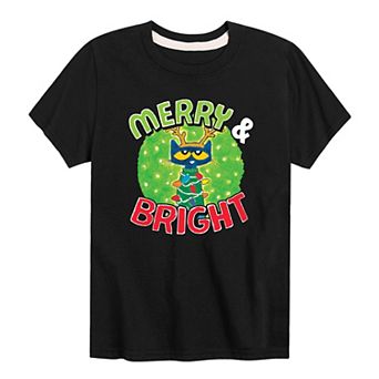 Boys 8-20 Pete The Cat Merry Bright Tee
