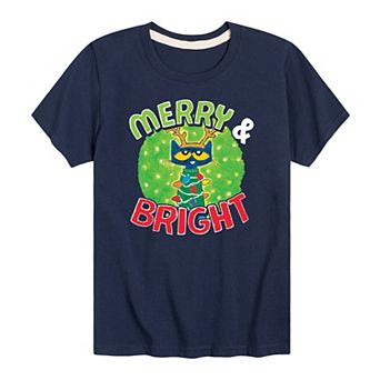 Boys 8-20 Pete The Cat Merry Bright Tee