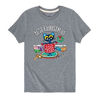 Boys 8-20 Pete The Cat Best Christmas Tee