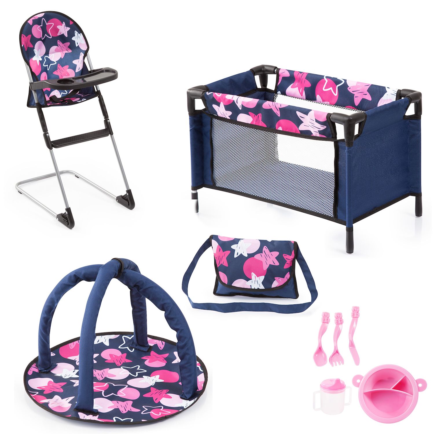 Детские куклы Bayer Dolls Baby Doll Travel Bed Set