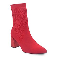 Kohls red hotsell ankle boots