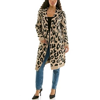 Women's Nina Leonard Oversized Shawl Cardigan