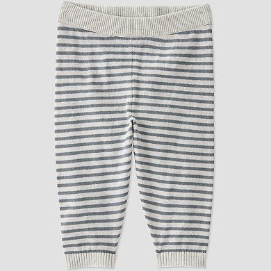 Baby Little Planet by Carter's Striped Sweater Knit Henley Sweatshirt & Jogger Pants 2-Piece Set