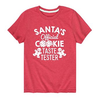 Boys 8-20 Santas Cookie Taste Tester Tee
