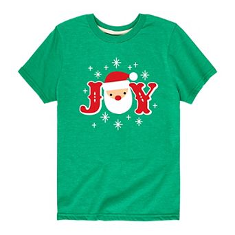 Boys 8-20 Christmas Santa Joy Tee