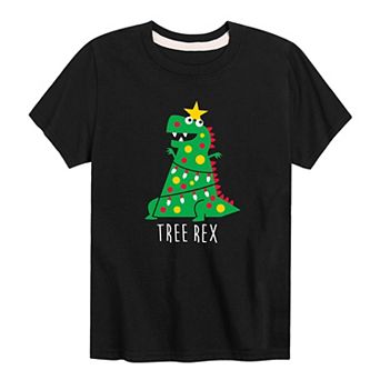 Boys 8-20 Tree Rex Christmas Tee
