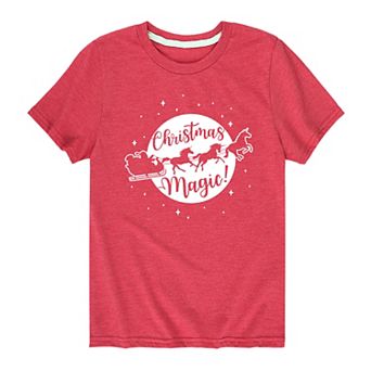 Boys 8-20 Christmas Magic Sleigh Tee