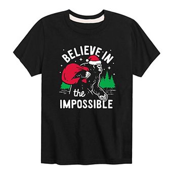 Boys 8-20 Christmas Sasquatch Tee