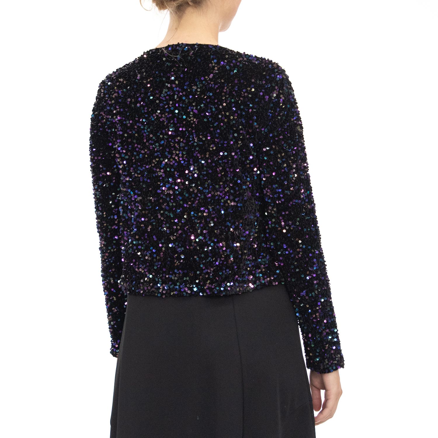 Women's Nina Leonard Sequin Shrug