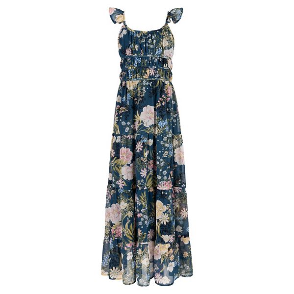 Girls 7-16 Speechless Floral Chiffon Maxi Dress