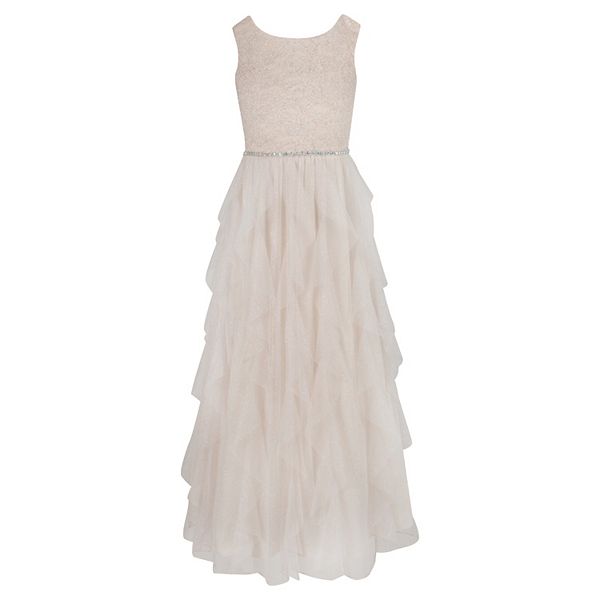 Girls 7-16 Speechless Lace to Tulle Ball Gown Dress
