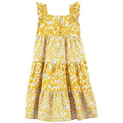Girls 4-14 Carter's Floral Linen Dress