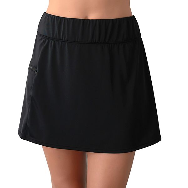 Women s A Shore Fit Swim Skirt with Zipper Pocket