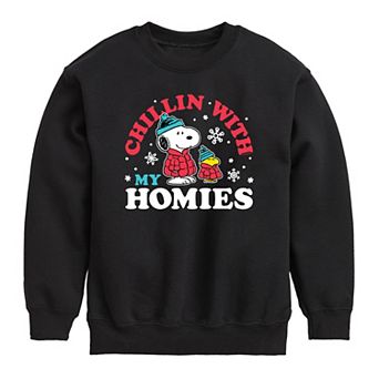 Boys 8-20 Peanuts Chillin Homies Fleece