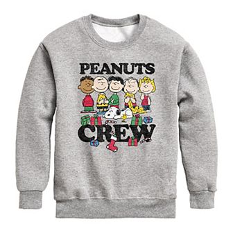 Boys 8-20 Peanuts Christmas Crew Fleece