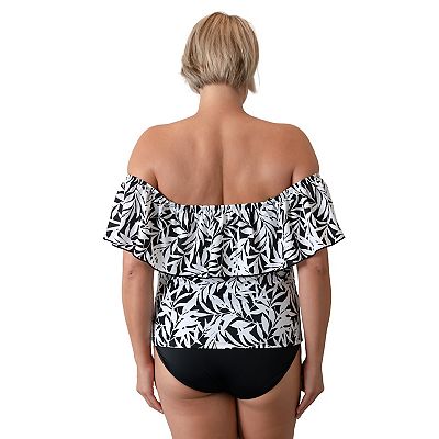 Plus Size A Shore Fit Off the Shoulder Swim Top