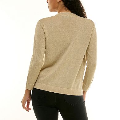 Women's Nina Leonard Lurex Bolero