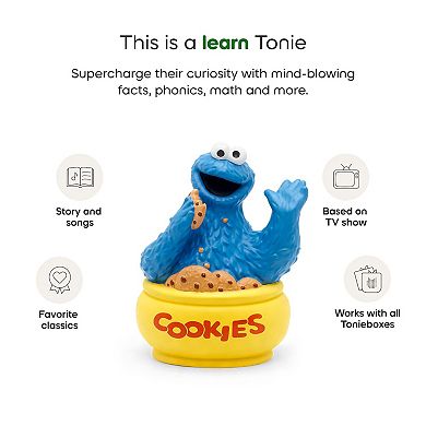 tonies Sesame Street Cookie Monster Audio Figurine