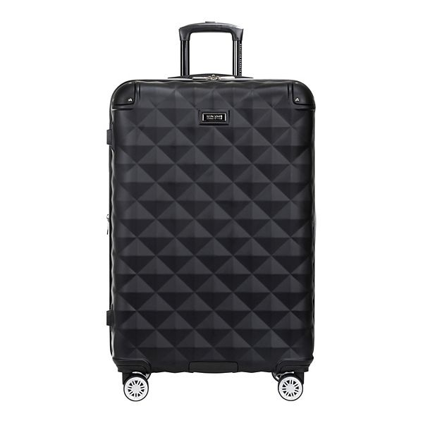 Kenneth Cole Reaction Diamond Tower Hardside Spinner Luggage - Black (20 CARRYON)