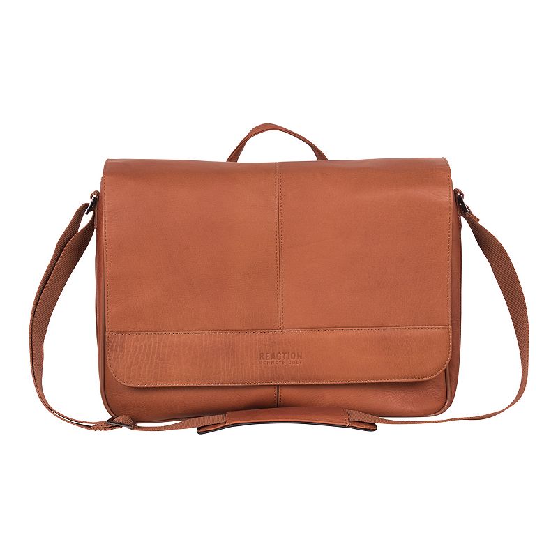 Kenneth Cole Reaction Leather Crossbody Laptop Case & Tablet Day Bag, Red