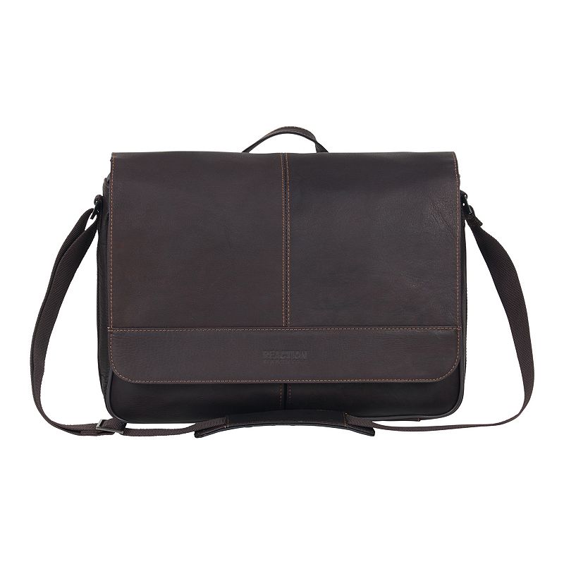 19709318 Kenneth Cole Reaction Leather Crossbody Laptop Cas sku 19709318