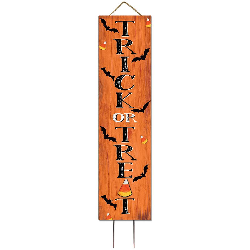 Trick or Treat Garden Stake, Multicolor, 6X24