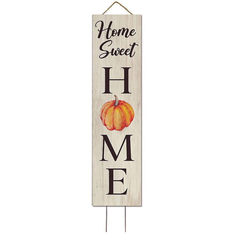 Home Sweet Home Pumpkin Garden Stake, Multicolor, 6X24