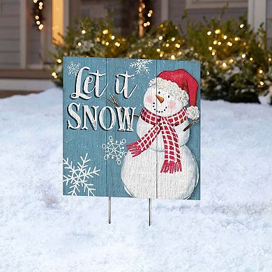 Artisan Signworks Let It Snow Lawn Garden Stake