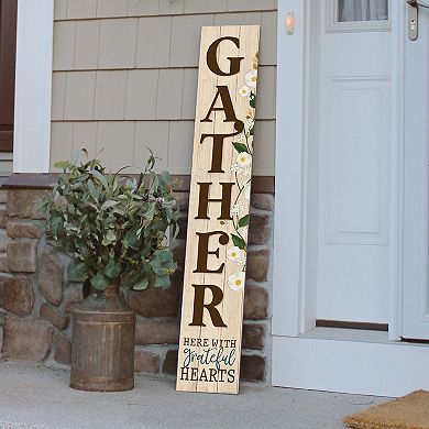 Artisan Signworks Gather Here Grateful Hearts Porch Leaner Floor Decor