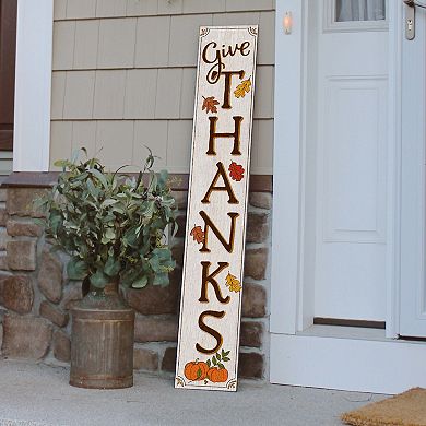 Artisan Signworks Give Thanks Porch Leaner Floor Decor