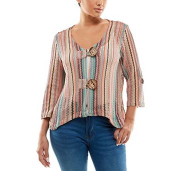 Women's Nina Leonard Button-Front Bolero