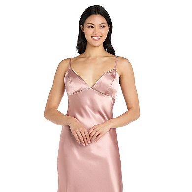 Juniors' Morgan and Co Rhinestone Trim Fit & Flare Dress