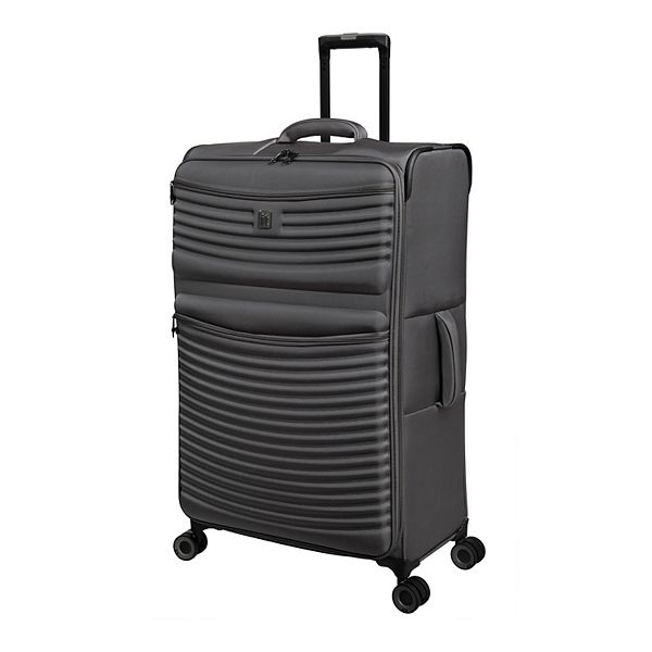 it luggage Precursor Softside Medium Checked Expandable Spinner Suitcase - Gray