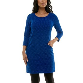 Women’s Nina Leonard Textured Crepe Pocket Dress