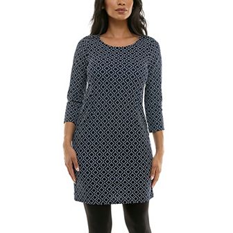 Women’s Nina Leonard Textured Crepe Pocket Dress