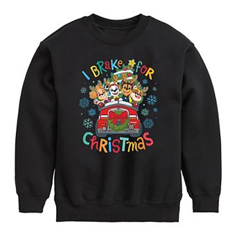 Boys 8-20 Nickelodeon Paw Patrol Christmas Brake Crew Fleece Sweatshirt