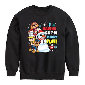 Boys 8-20 Nickelodeon Paw Patrol Snow Much Fun Crew Fleece Sweatshirt