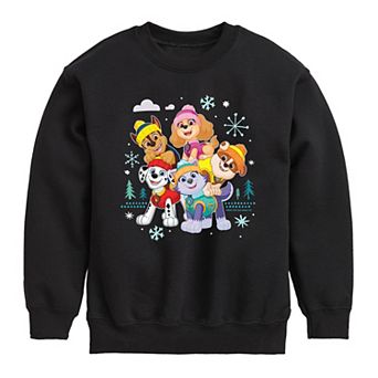 Boys 8-20 Nickelodeon Paw Patrol Holiday Group Crew Fleece Sweatshirt
