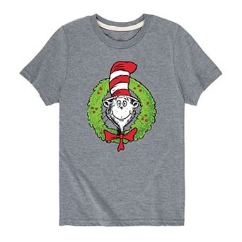 Boys 8-20 Dr. Seuss Cat In Hat Wreath Graphic Tee