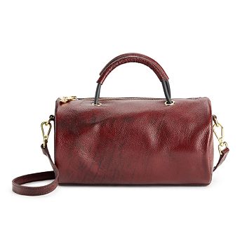 AmeriLeather Cyrus Leather Tube Handbag