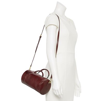 AmeriLeather Cyrus Leather Tube Handbag