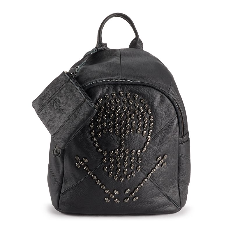 AmeriLeather Joreah Leather Backpack, Black