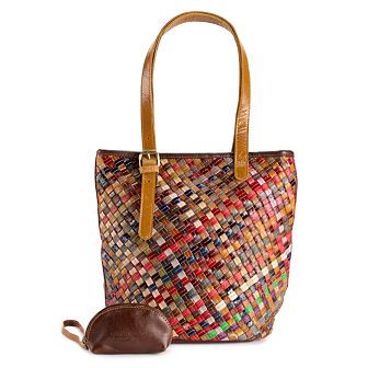 AmeriLeather Rosanna Leather Tote Bag