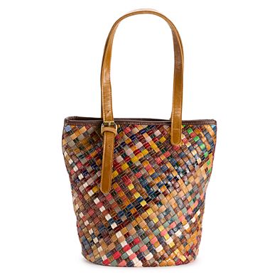 AmeriLeather Rosanna Leather Tote Bag