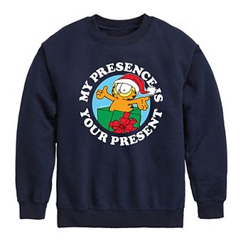 Boys 8-20 Garfield Presence Present Crew Fleece Sweatshirt