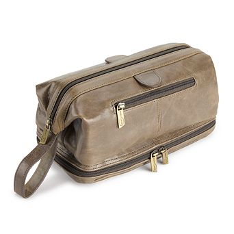 AmeriLeather Leather Toiletry Bag