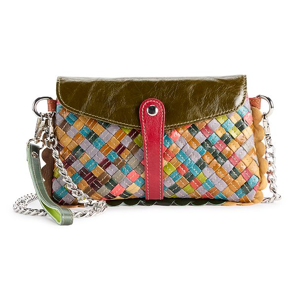 AmeriLeather Emi Leather Wristlet Purse