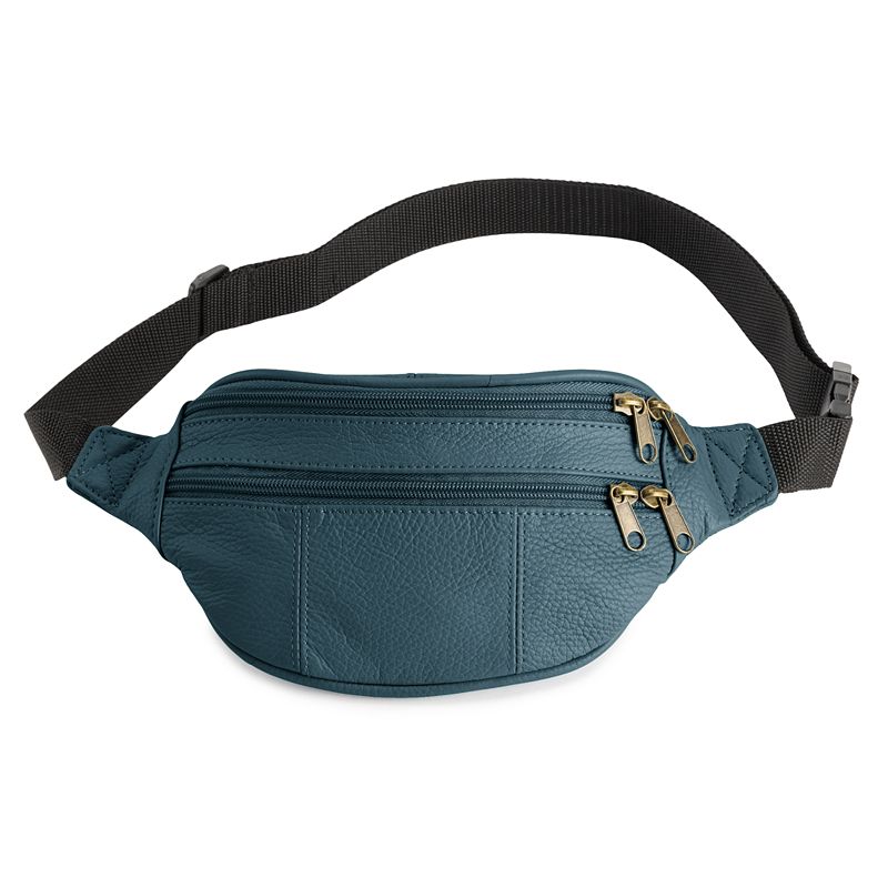 20534023 AmeriLeather Leather Fanny Pack, Blue sku 20534023