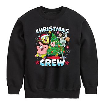 Boys 8-20 Nickelodeon SpongeBob SquarePants Christmas Crew Crew Fleece Sweatshirt