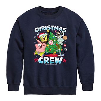 Boys 8-20 Nickelodeon SpongeBob SquarePants Christmas Crew Crew Fleece Sweatshirt